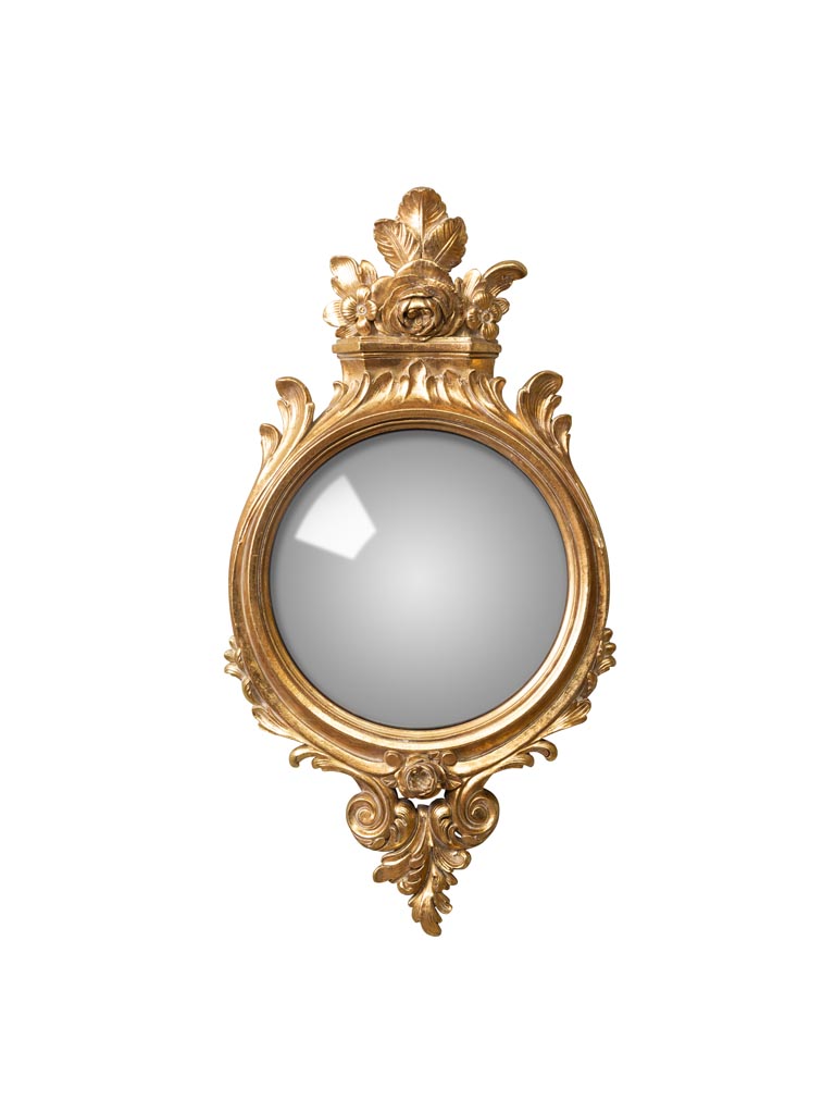 Golden convex mirror 18th century-2