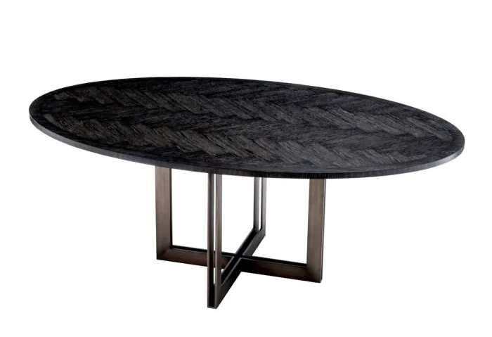 Dining Table Melchior oval_black-2