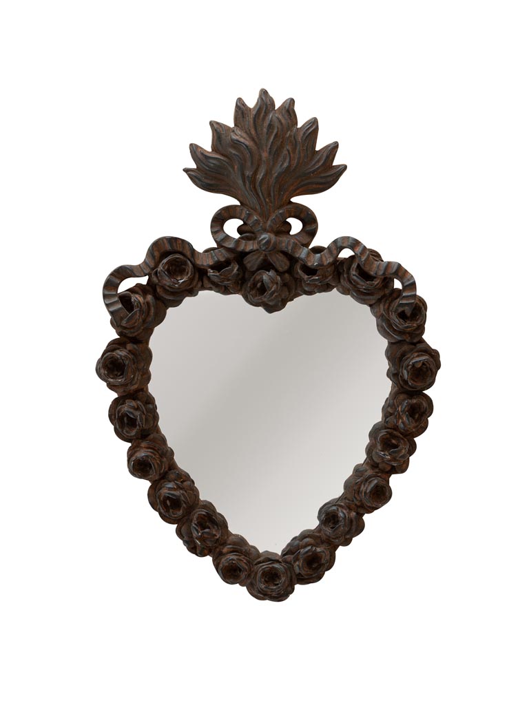 Ex-voto mirror dark patina-1