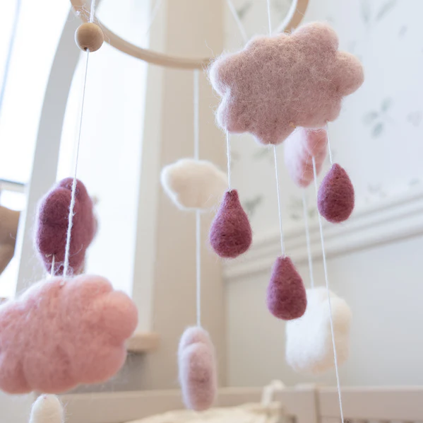 Felted baby mobile-3