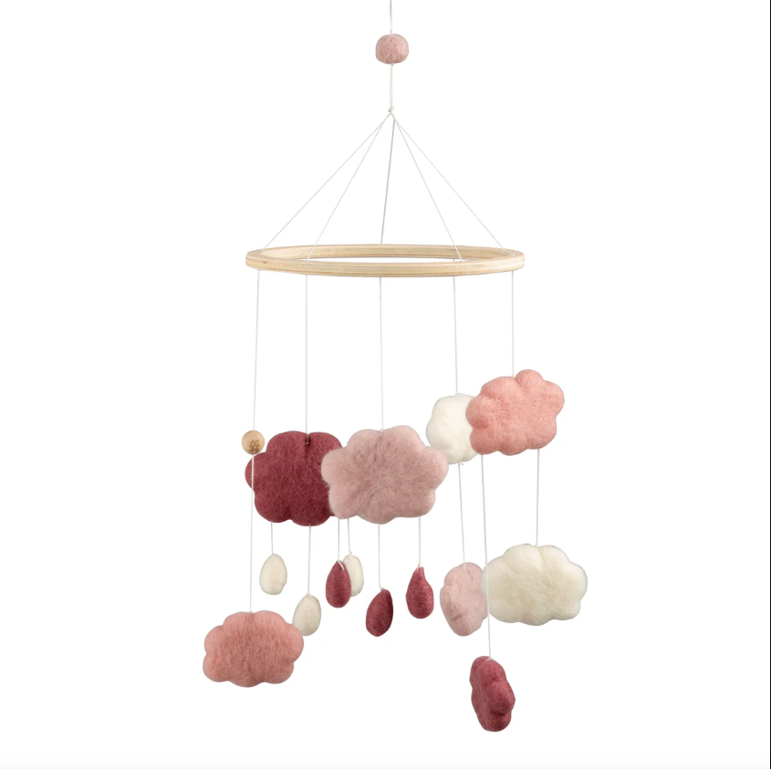 Felted baby mobile-4