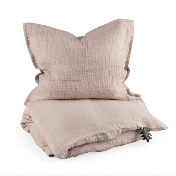 Muslin Bed linen, Seabreeze beige