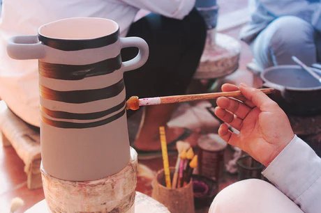 RAYU Vase striped-2