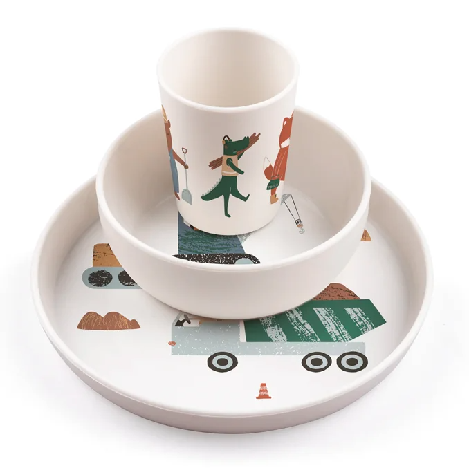 Tastii Dinner Set, Busy Builders-1