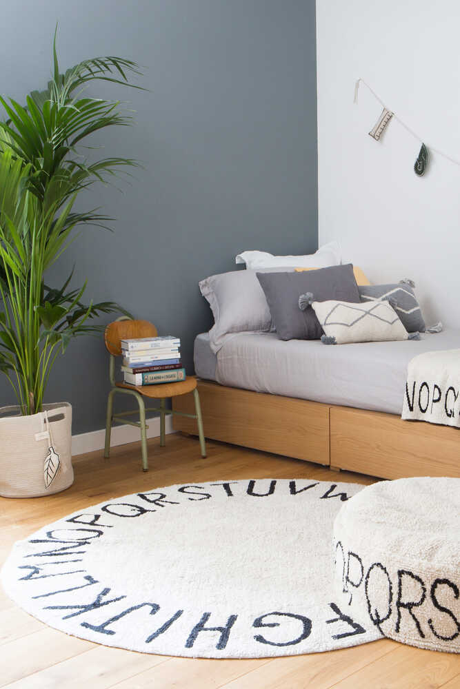 WASHABLE RUG ABC NATURAL BLACK 4