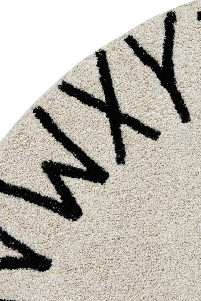 WASHABLE RUG ABC NATURAL BLACK 7